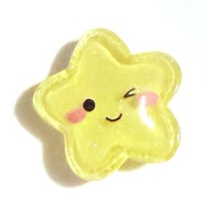 (10 for $16) Star Glossy Resin Croc Charm Jibbit Shoe Charm Disney Croc Charms